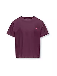 ONLY | T-shirt fille KOGMAIKEN LIFE | Rouge foncé