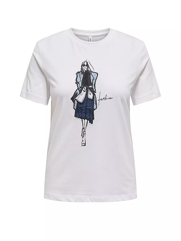ONLY | T-Shirt ONLEMMA | Blanc