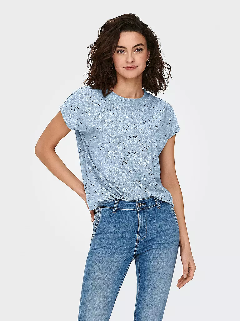 ONLY | T-Shirt ONLSMILLA | Bleu clair