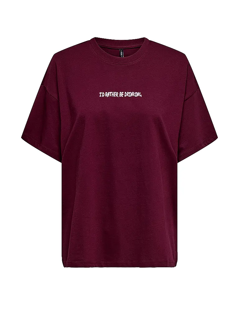 ONLY | T-Shirt ONLVIVVI | Rouge foncé