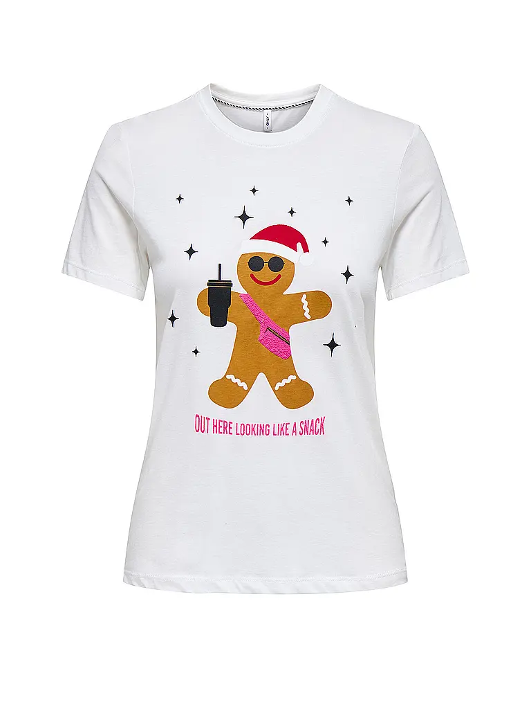 ONLY | T-Shirt ONLXMAS | Crème