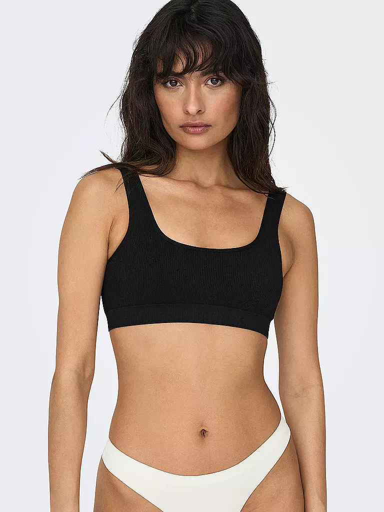 ONLY | Top Cropped Fit ONLVICKYRIB  | Noir