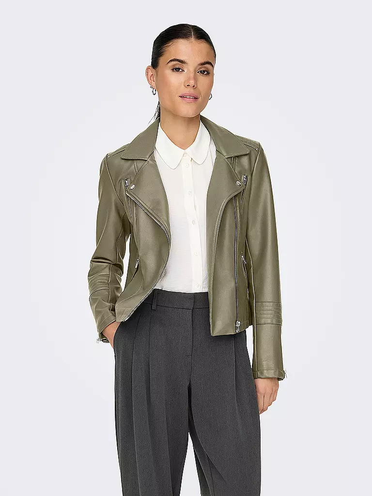 ONLY | Veste aspect cuir ONLGEMMA | olive