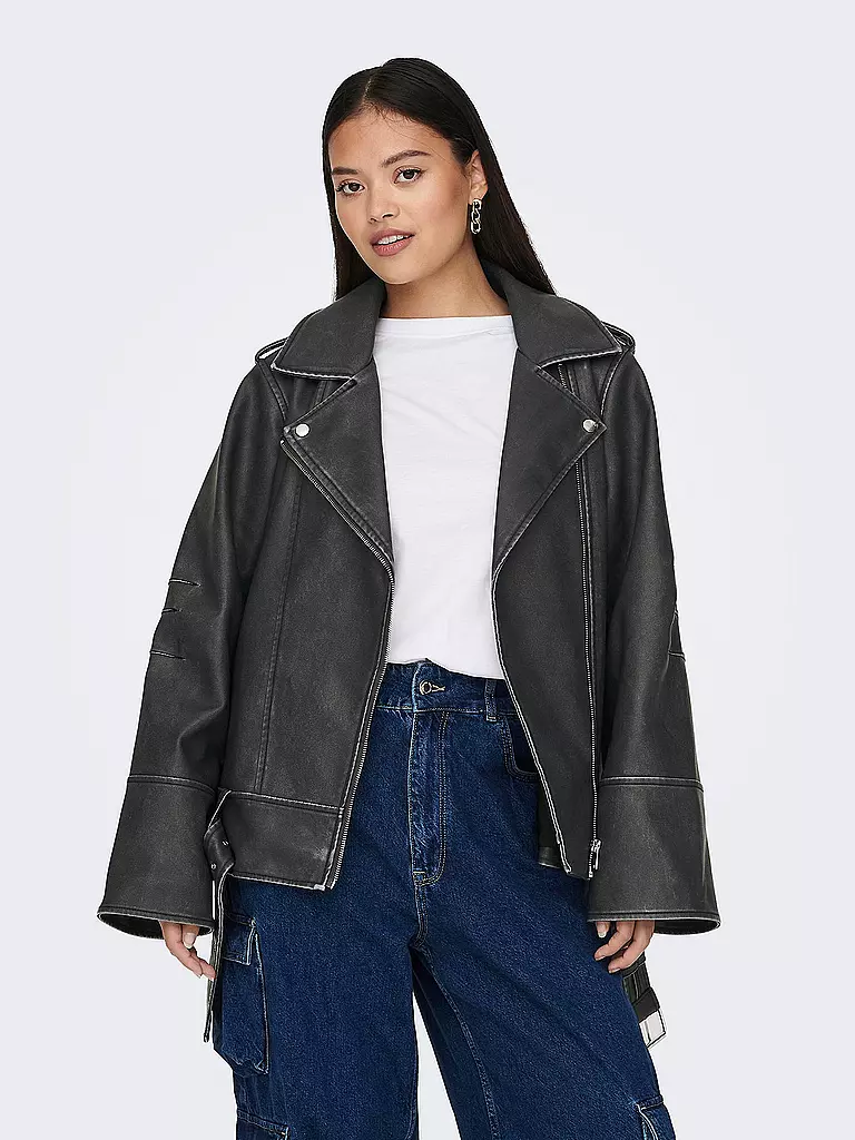 ONLY | Veste aspect cuir ONLMINA | schwarz