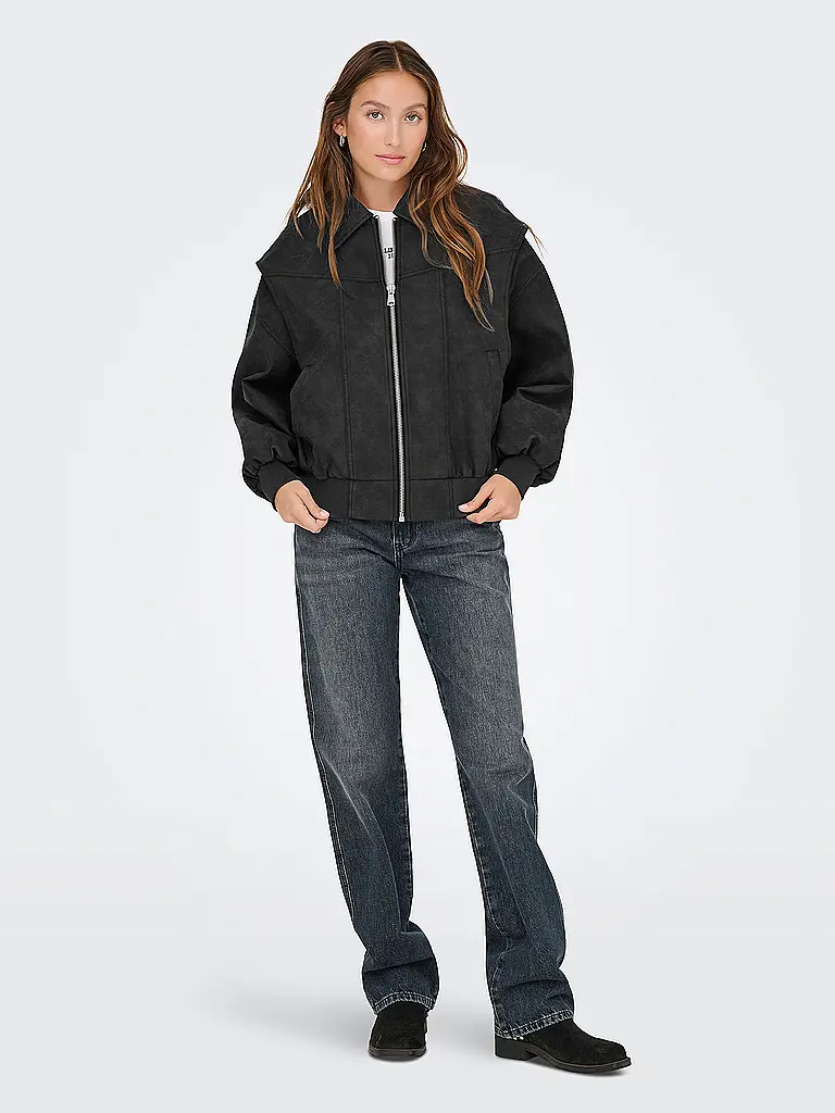 ONLY | Veste aspect cuir ONLSABA | schwarz