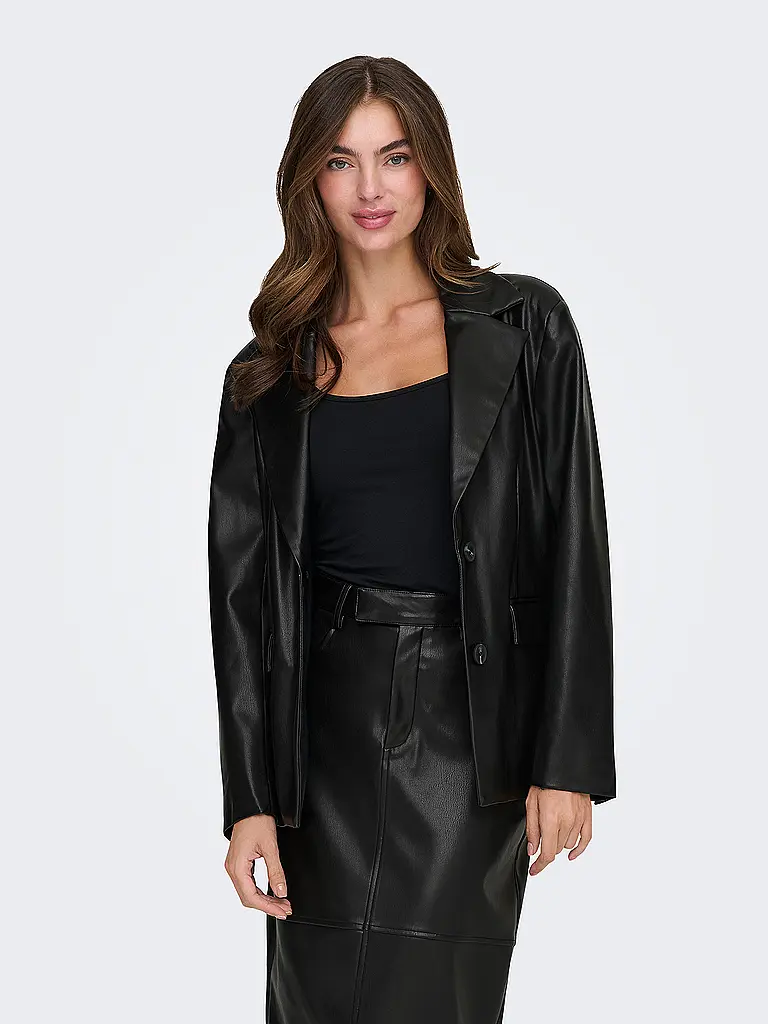 ONLY | Veste aspect cuir ONLVERONA | schwarz
