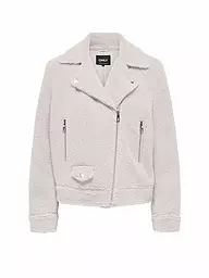 ONLY | Veste aspect fourrure ONLRIO TEDDY BIKER | Crème