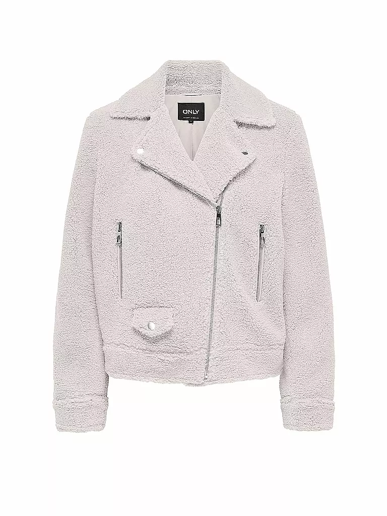 ONLY | Veste aspect fourrure ONLRIO TEDDY BIKER | creme