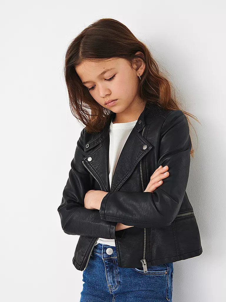 ONLY | Veste de motard en similicuir pour fille KONFREYA | Noir