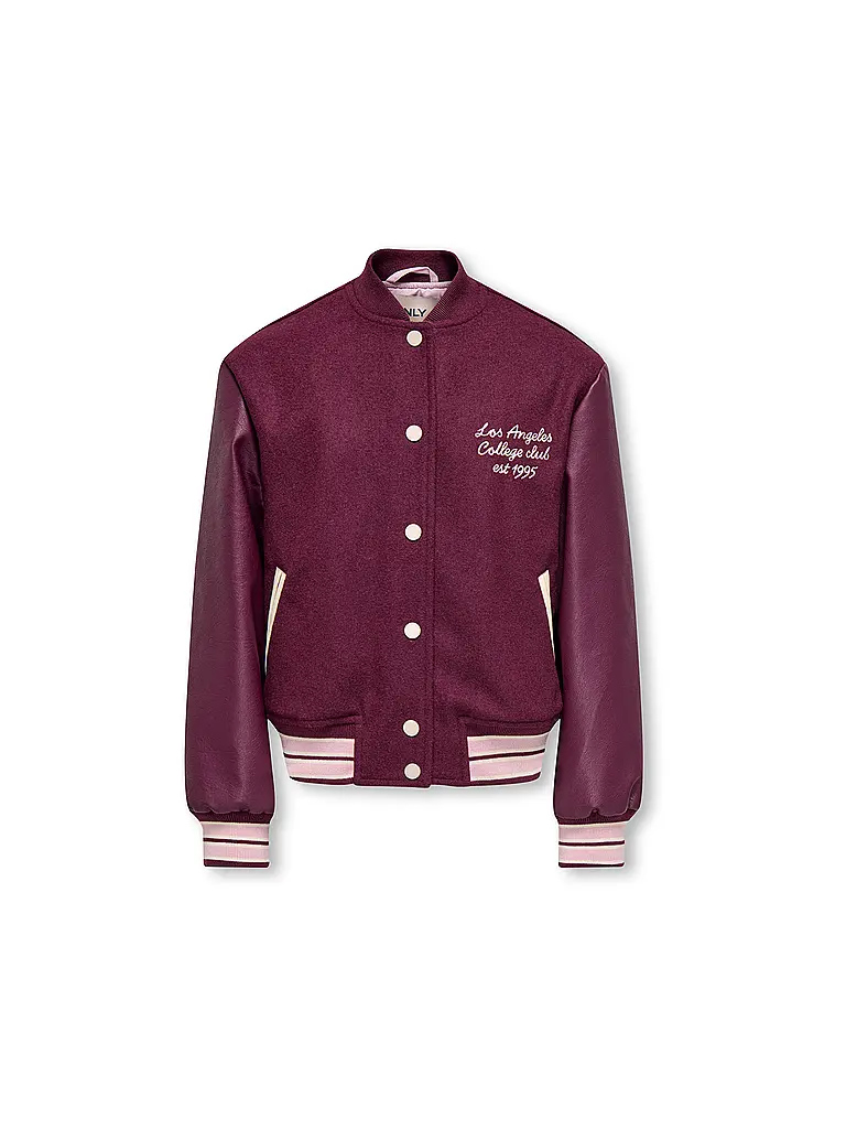 ONLY | Veste fille KOGWESTCOAST | Rouge foncé