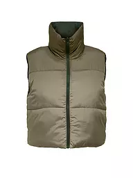 ONLY | Wendesteppgilet Cropped Fit ONLRICKY  | Olive
