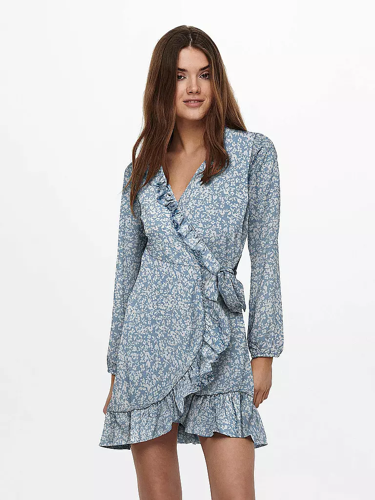 ONLY | Wickelkleid ONLCARLY  | Bleu clair