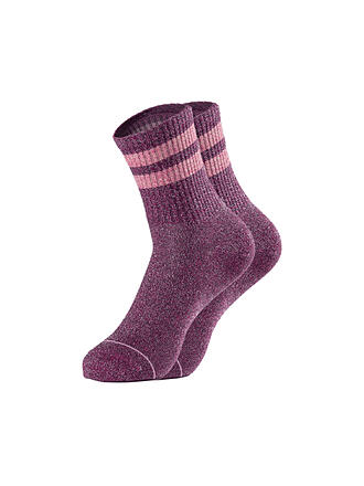 OOLEY | Chaussettes STARLIGHT paillettes berry