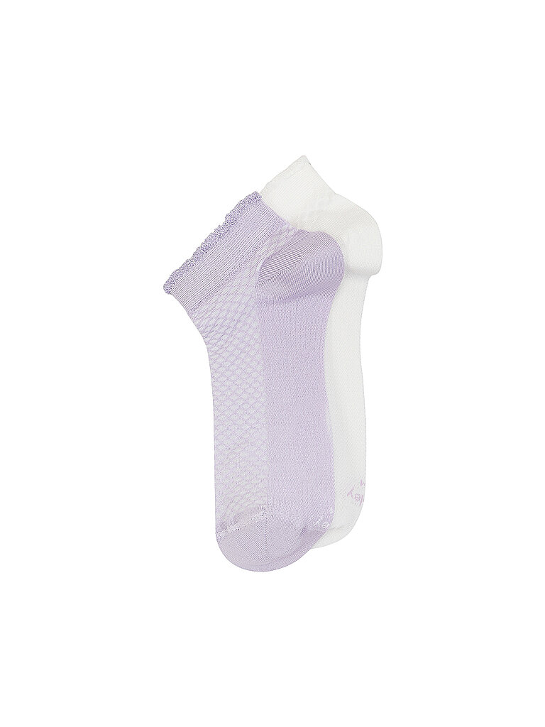 Lot de 2 paires de chaussettes ELEGANT S. Lilas/Blanc violet 39-43