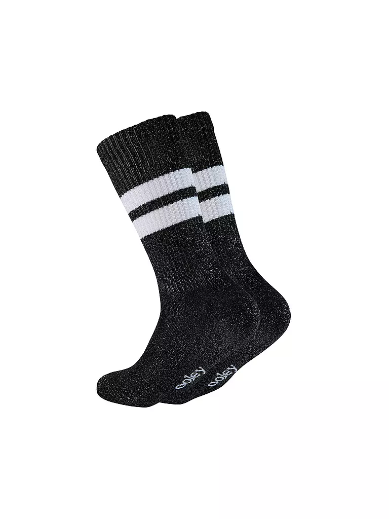 OOLEY | Chaussettes ELECTRA LUNGO black sky | Noir