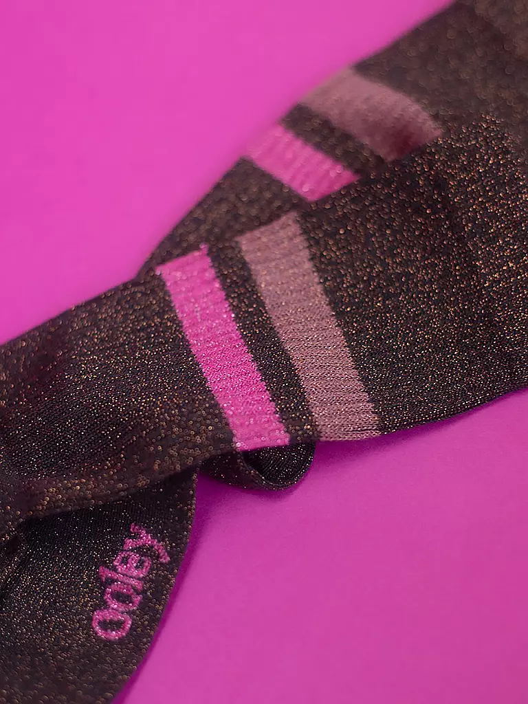 OOLEY | Chaussettes ELECTRA LUNGO sunset | dunkelrot