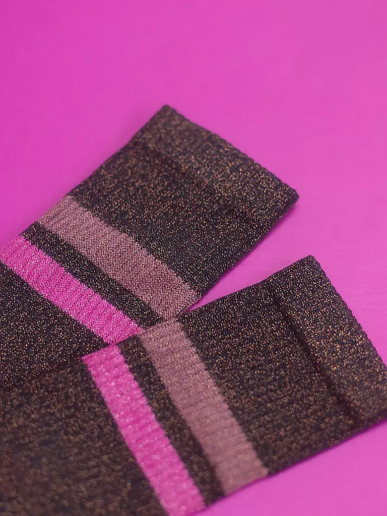 OOLEY | Chaussettes ELECTRA LUNGO sunset | dunkelrot