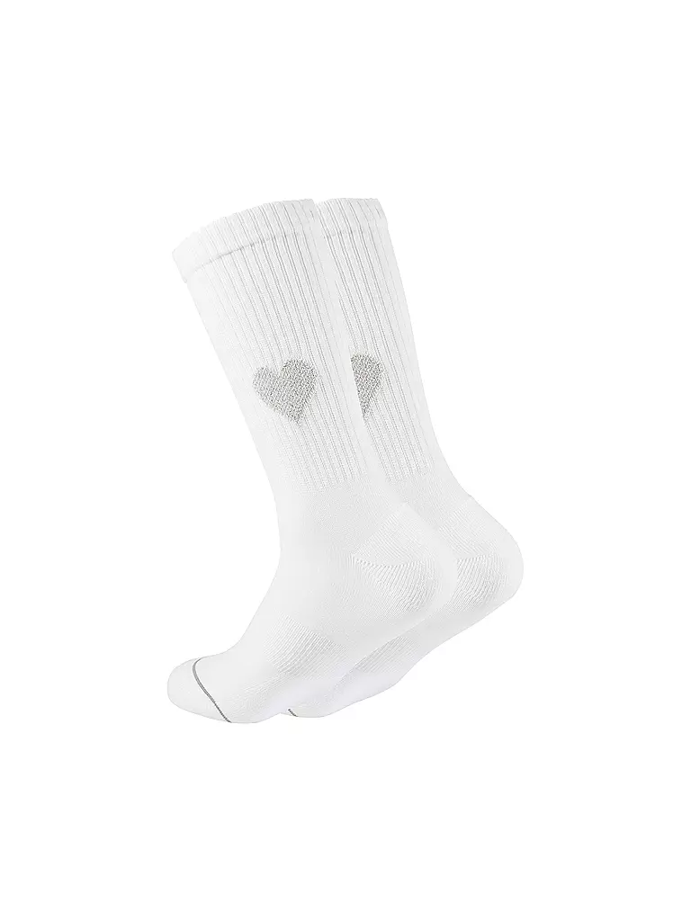 OOLEY | Chaussettes ICON GLITTER LOVE blanc | weiss