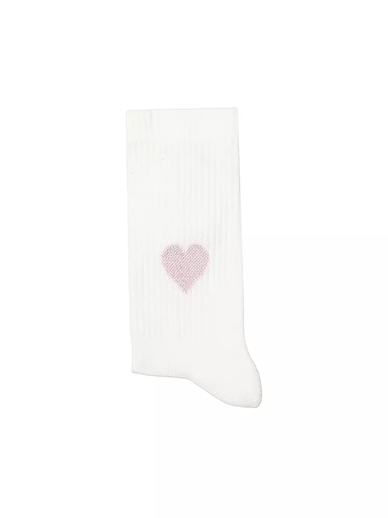 OOLEY | Chaussettes ICON glitter love lilac | weiss