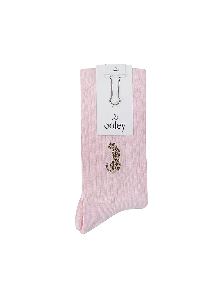 OOLEY | Chaussettes ICON Leo Rose Rosa | Rose