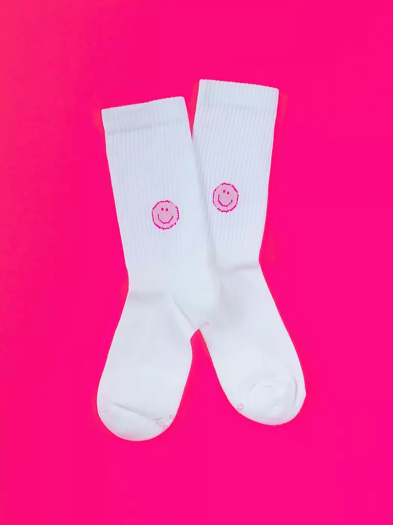 OOLEY | Chaussettes ICON sourire rose | 