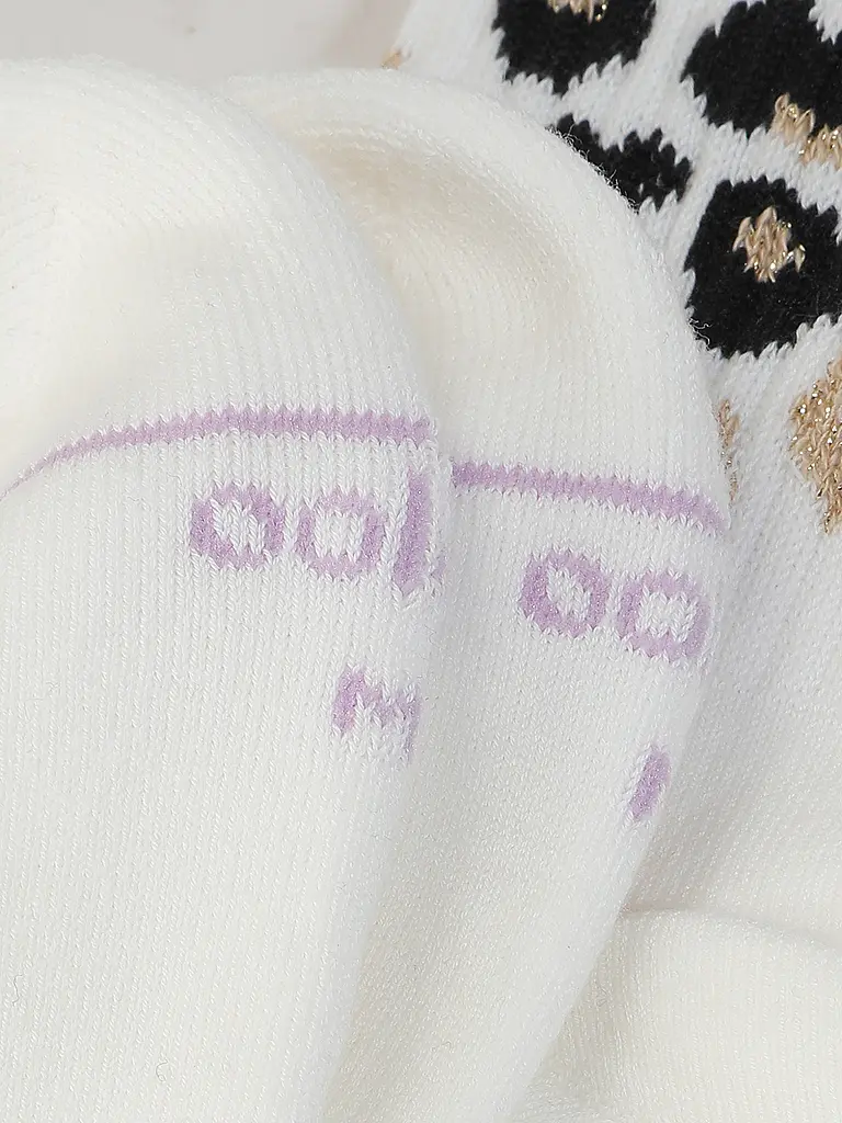 OOLEY | Chaussettes LEO Allover Lilas blanc | Blanc