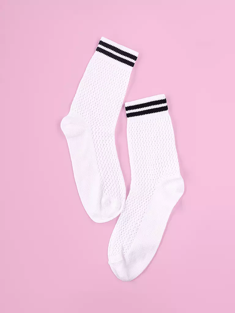 OOLEY | Chaussettes NET blanc cassé | 