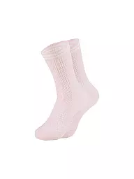 OOLEY | Chaussettes NET blanc cassé | Rose
