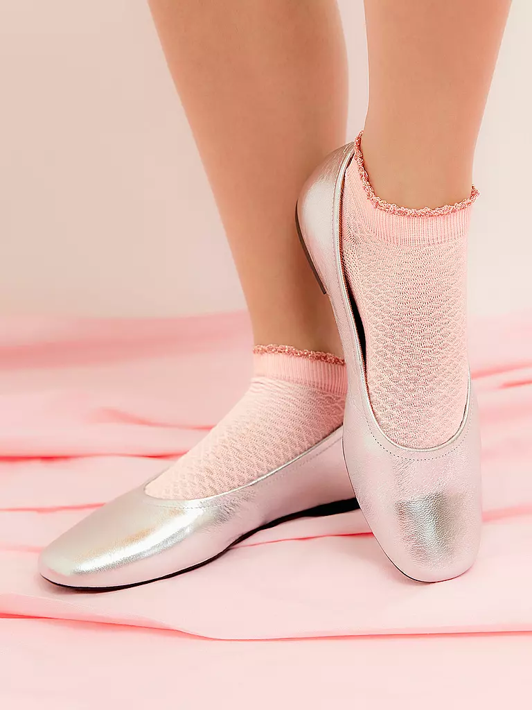OOLEY | Lot de 2 paires de chaussettes ELEGANT S. Rose/Blanc | 
