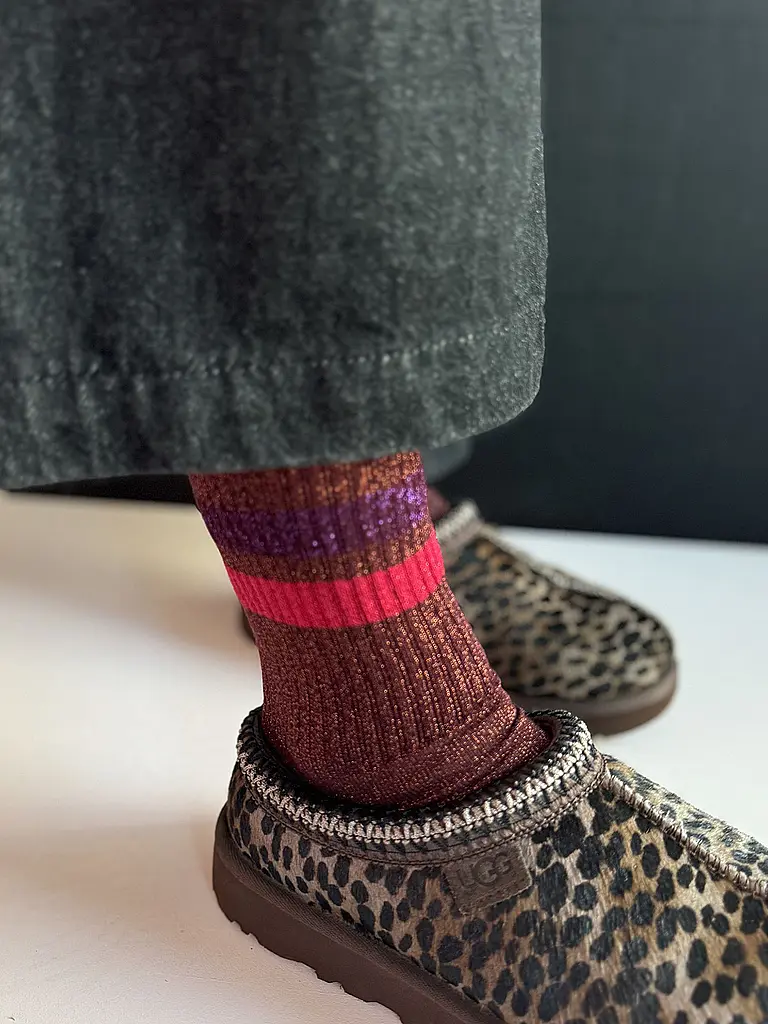 OOLEY | Socken ELECTRA LUNGO chilli red | Rouge