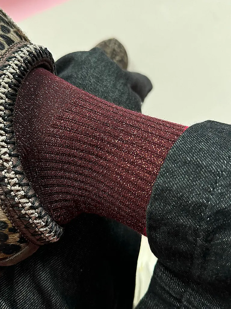 OOLEY | Socken ELECTRA LUNGO chilli red | Rouge