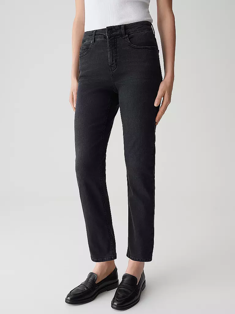 OPUS PANTS | Jeans coupe droite MELLY BASE | schwarz