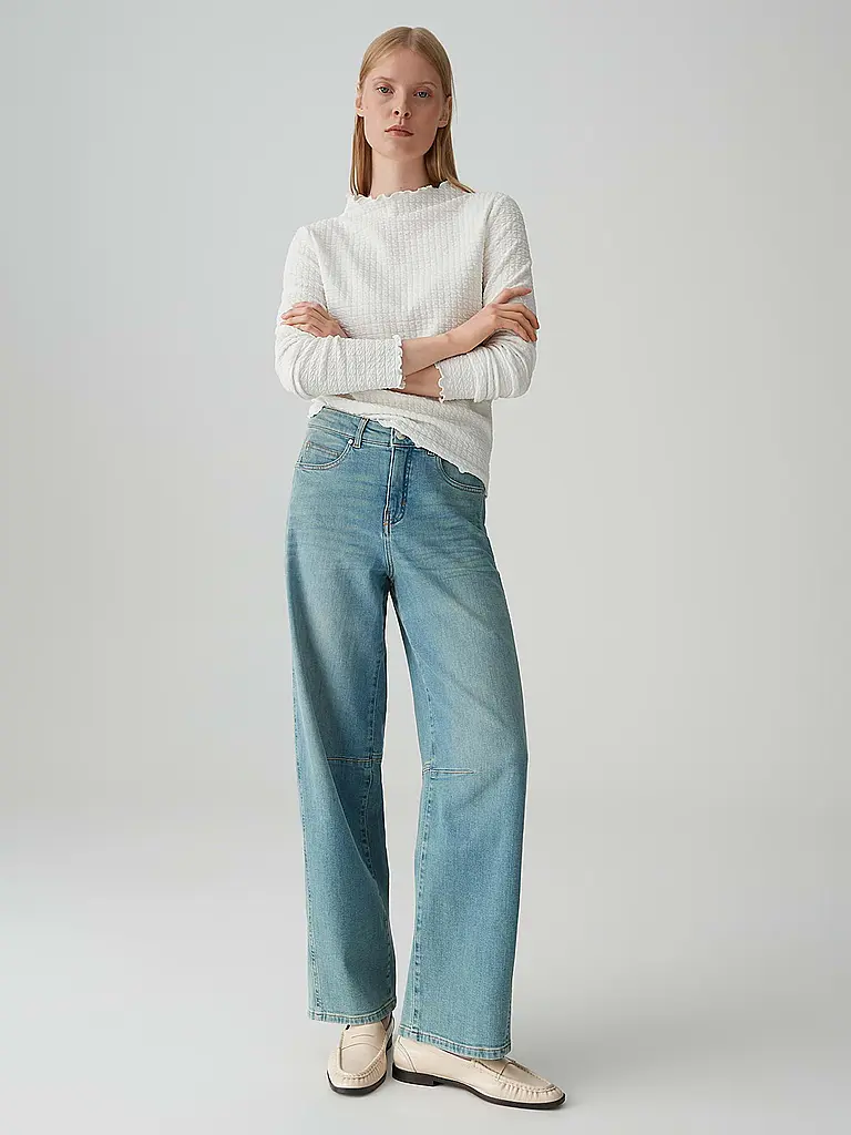 OPUS PANTS | Jeans coupe droite MELLY BRANCH | Bleu clair