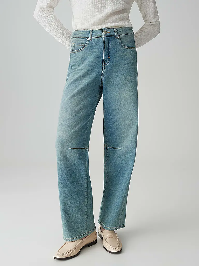 OPUS PANTS | Jeans coupe droite MELLY BRANCH | Bleu clair