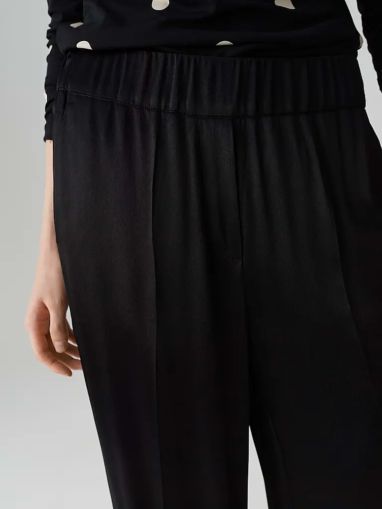 OPUS PANTS | Marlenehose MUCIA SHINE | Noir