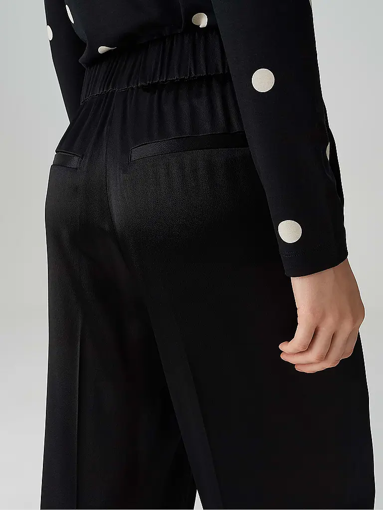 OPUS PANTS | Marlenehose MUCIA SHINE | Noir