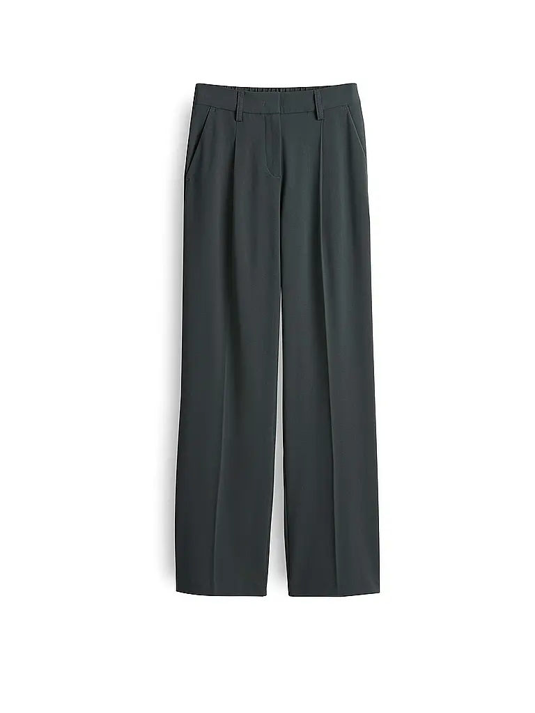 OPUS PANTS | Pantalon coupe évasée MOIRA | Vert foncé