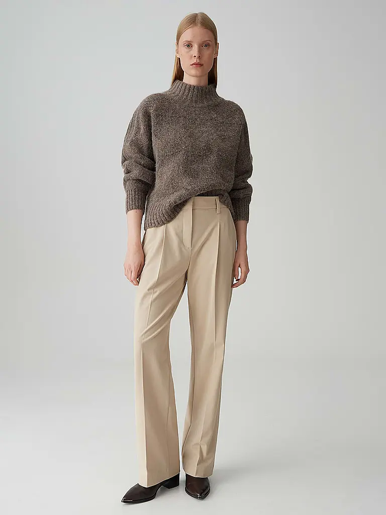 OPUS PANTS | Pantalon coupe évasée MOIRA | Beige