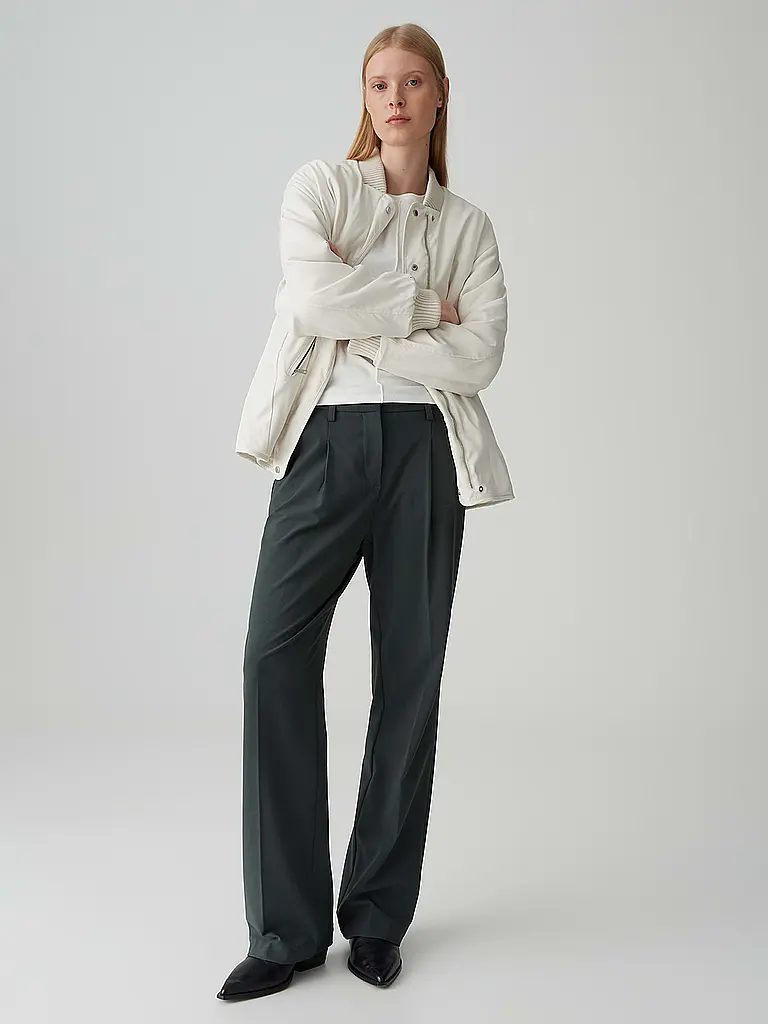 OPUS PANTS | Pantalon coupe évasée MOIRA | Vert foncé