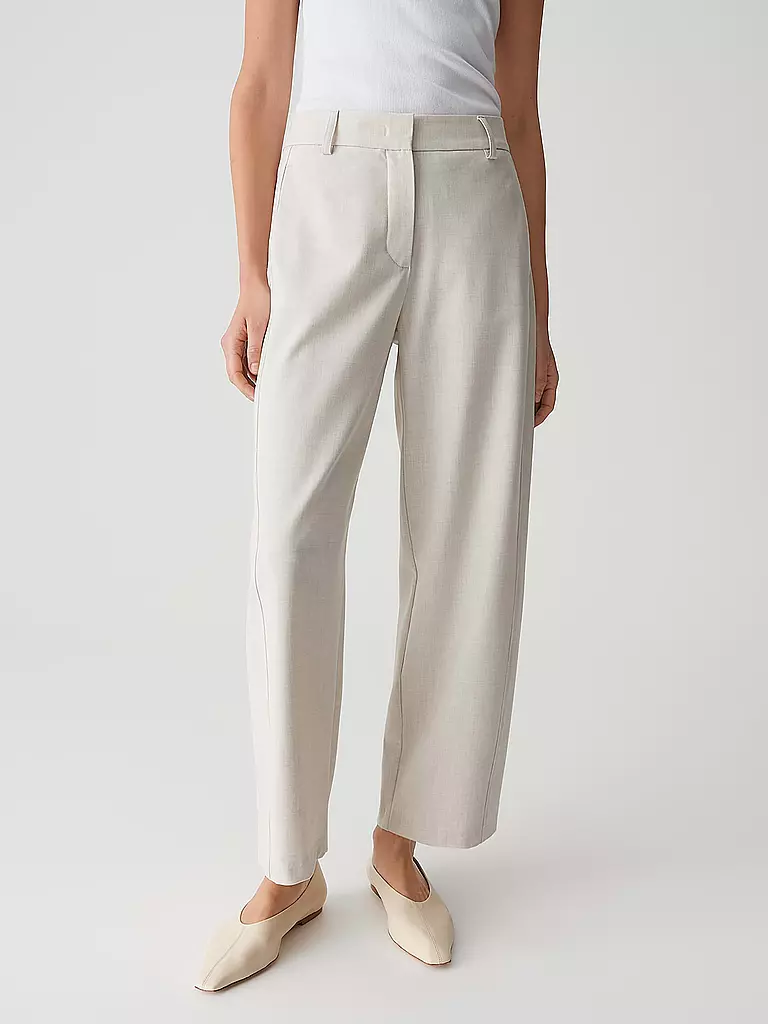 OPUS PANTS | Pantalon de tailleur 7/8 METTE | creme