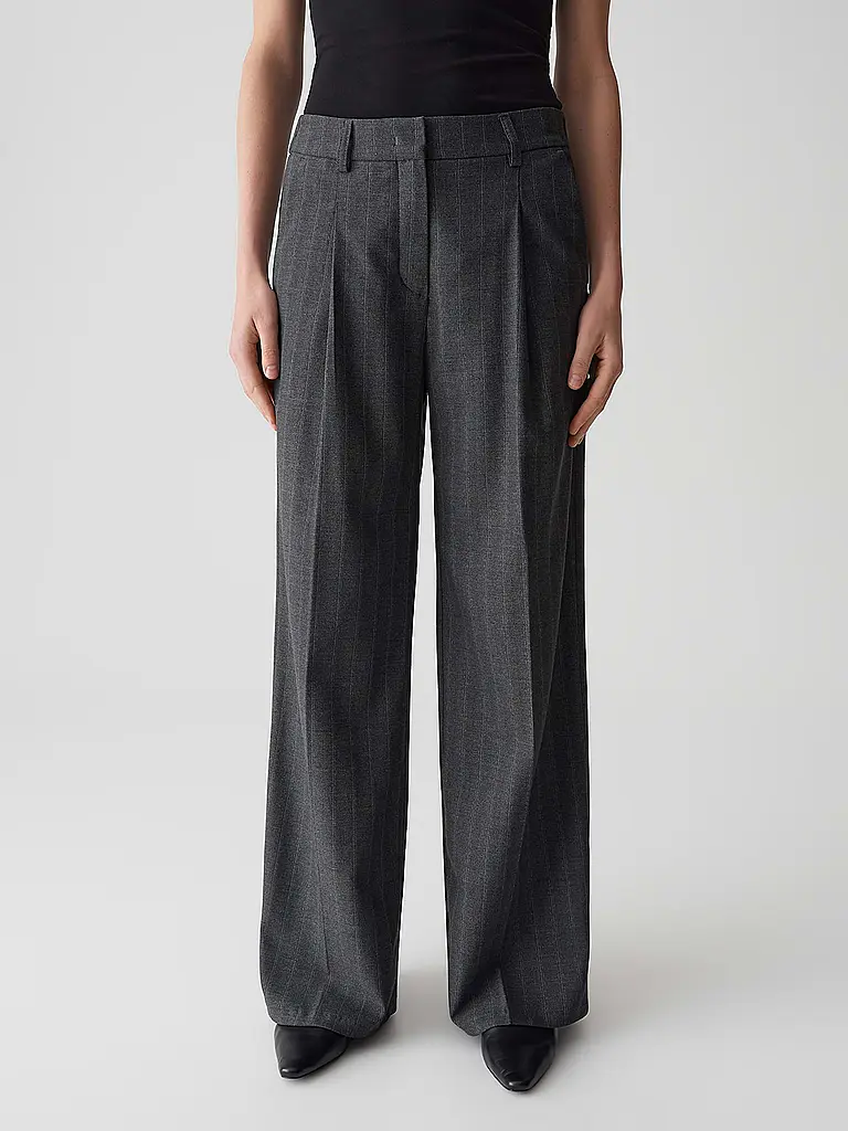 OPUS PANTS | Pantalon de tailleur jambe large MOIRA BLAZE | hellgrau