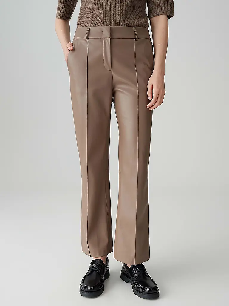 OPUS PANTS | Pantalon de tailleur LUANE | Marron clair