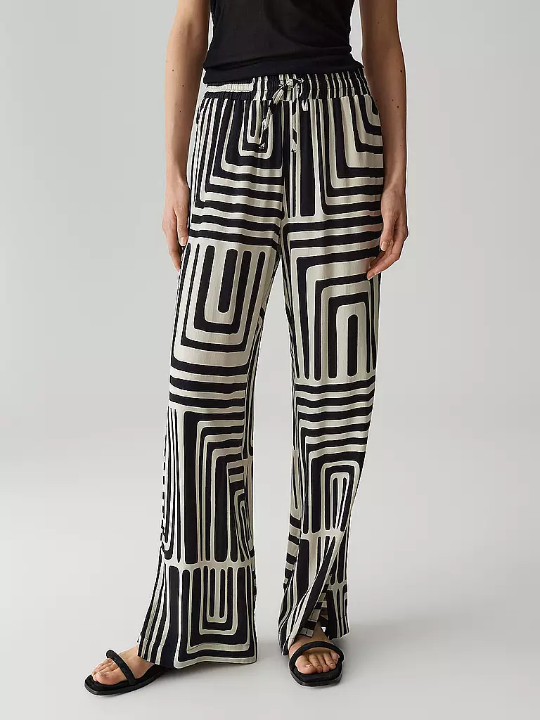 OPUS PANTS | Pantalon Marlene MALOTTA ABSTRACT | beige