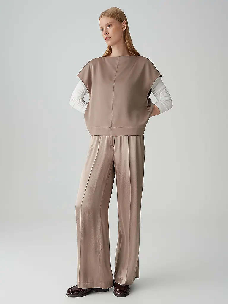 OPUS PANTS | Pantalon Marlene MUCIA SHINE | Beige