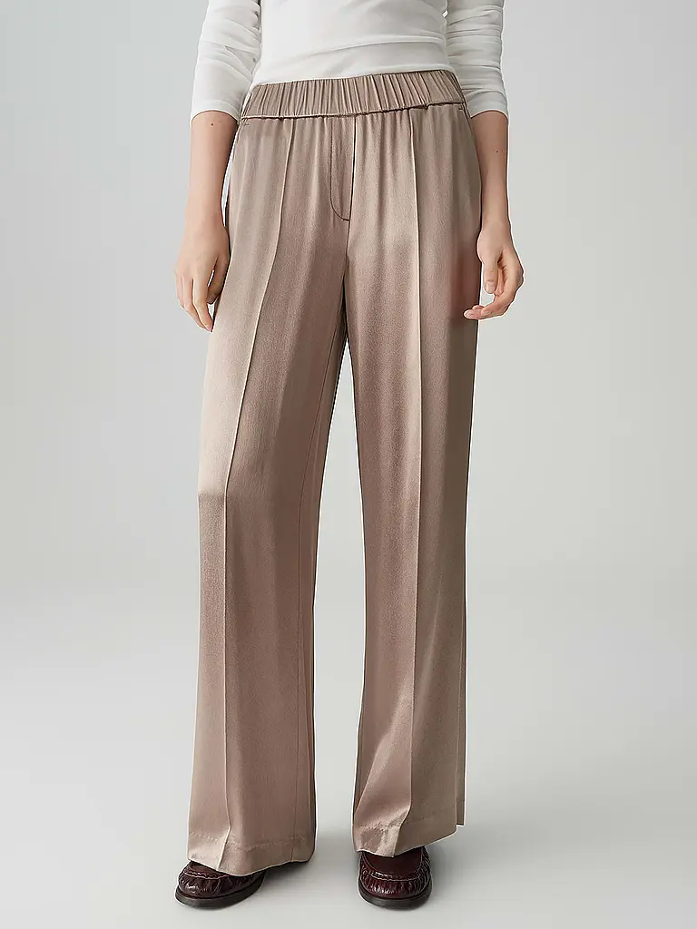 OPUS PANTS | Pantalon Marlene MUCIA SHINE | Beige