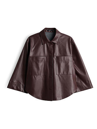 OPUS | Cape - Poncho aspect cuir FELEDA