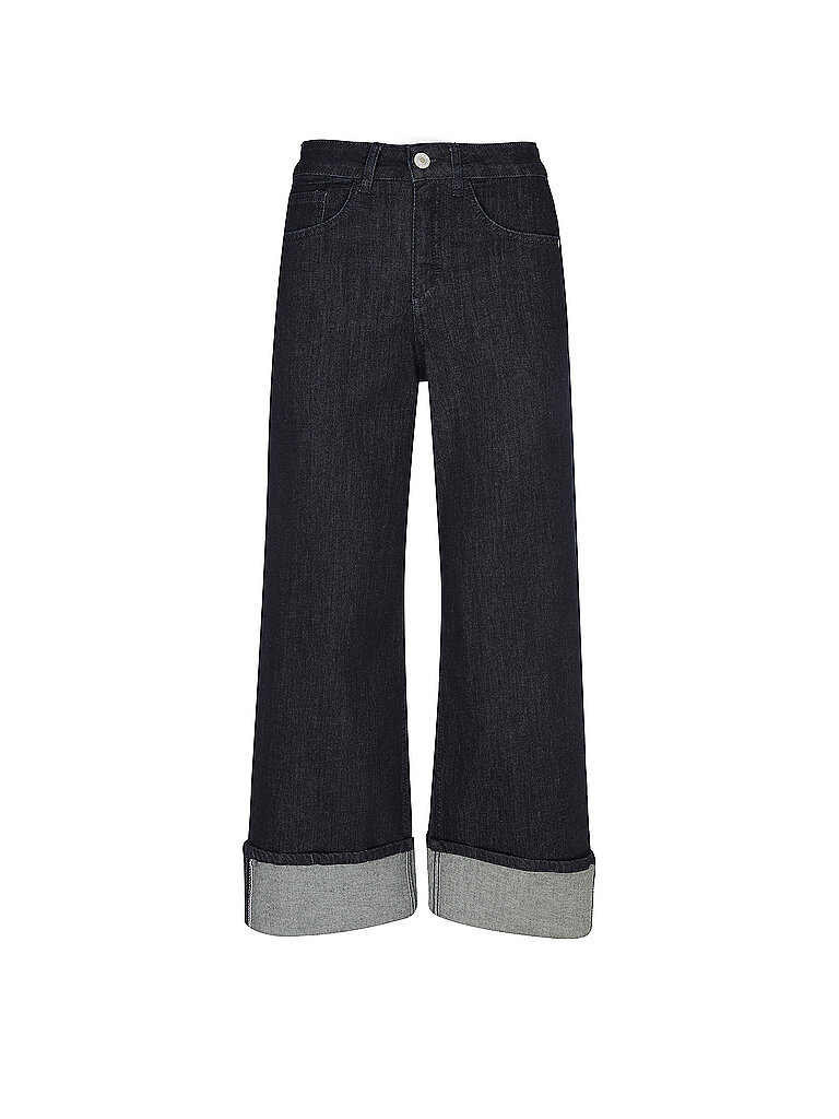 Jeans Wide Leg MIVA TURN UP bleu marine 36/L28
