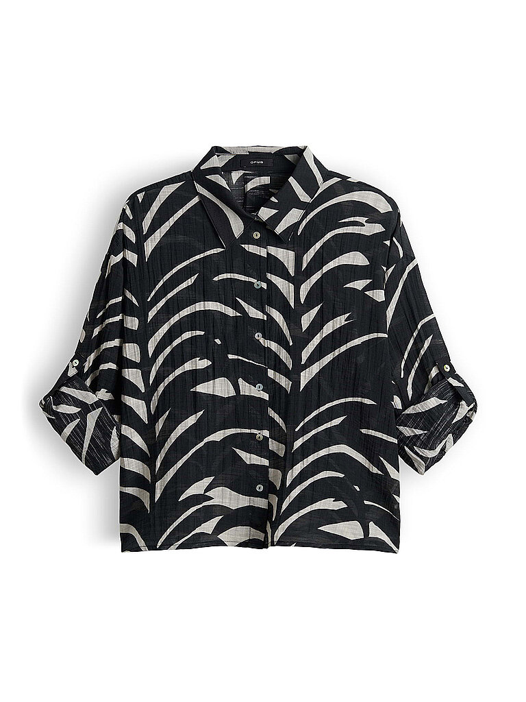 Chemise FADENA LEAVES noir 42