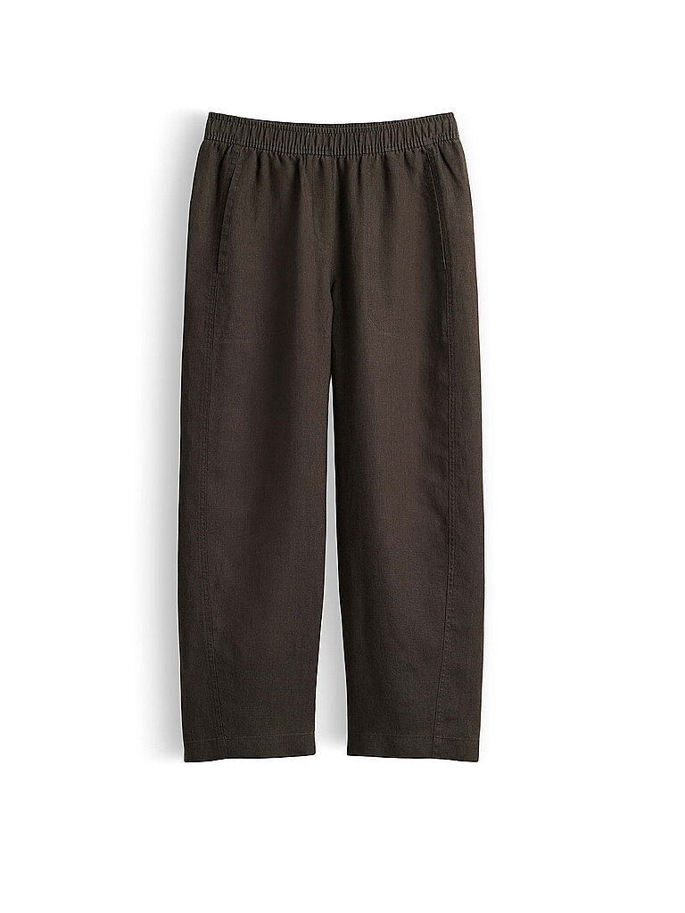 Pantalon en lin MYHA LINEN vert foncé 44