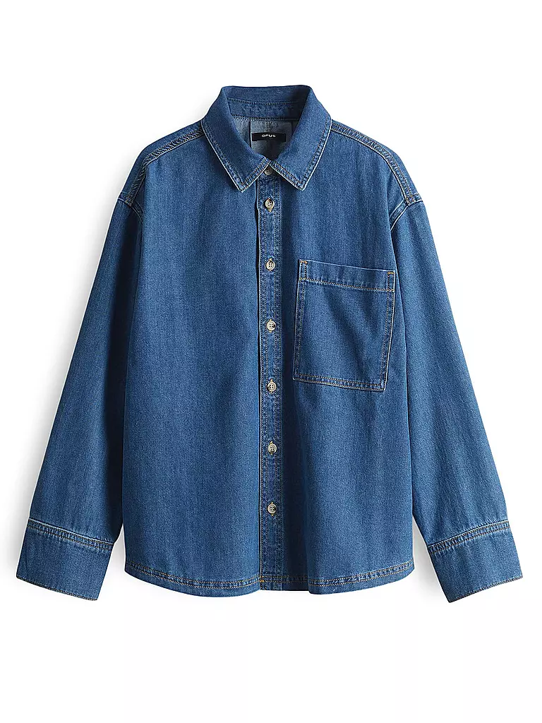 OPUS | Blouse en jean FELYN | blau